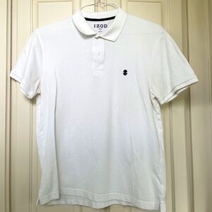White IZOD pique polo